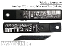 ใบมีดคัตเตอร์ NT BA15P (ใบดำ ปลายแหลม)