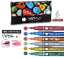 ชุดปากกาสีอะคริลิค Pastela 6สี (Acrylic Paint Marker) โทนสีมุก